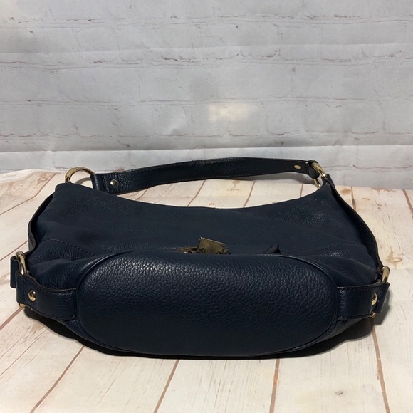 Michael Kors Fulton Navy Leather Hobo - Picture 16 of 16